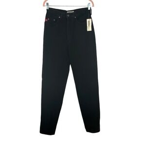 Vintage Deadstock Steel Jeans 11 High Waist Mom‎ Jean Made in USA Cotton Black